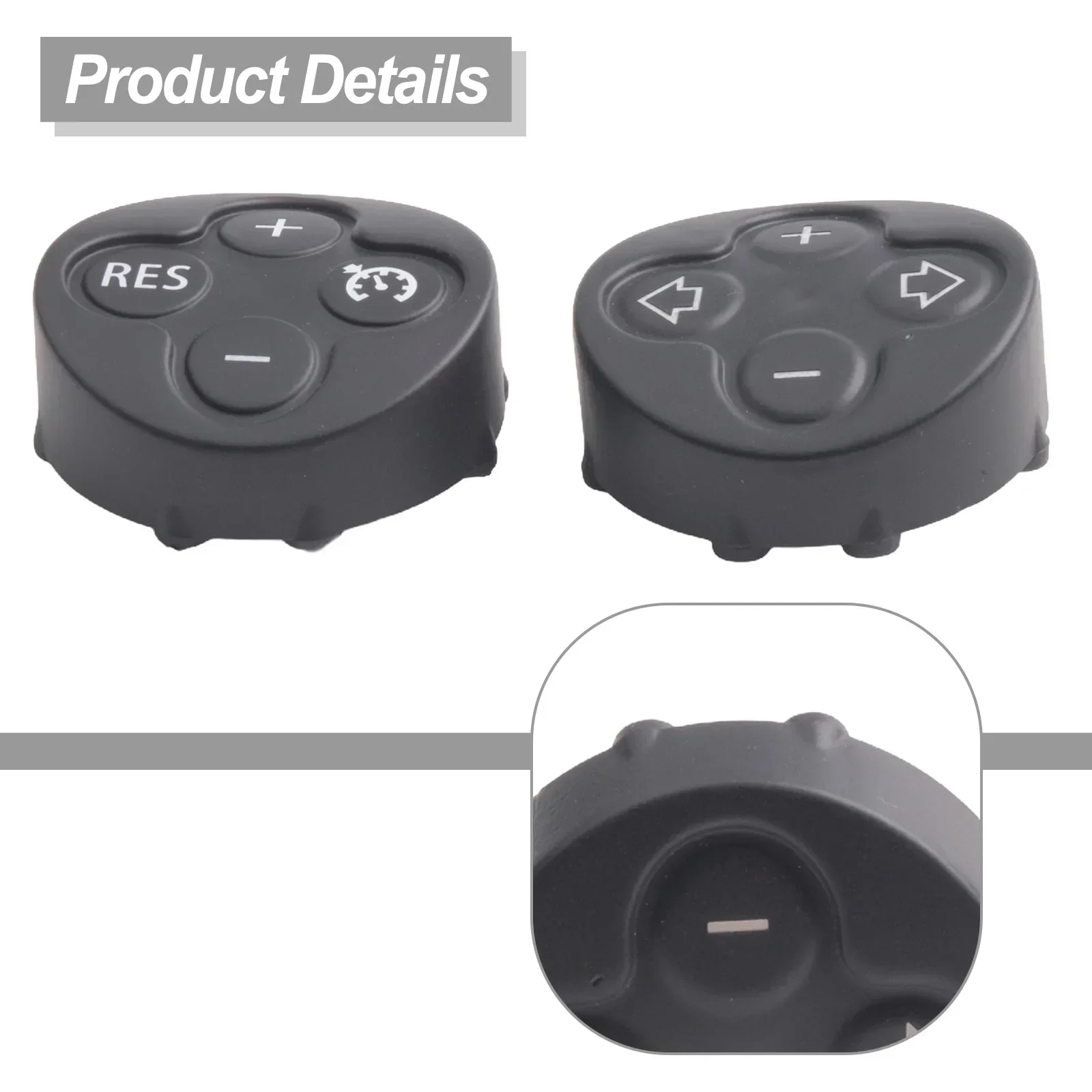 2Pcs Steering Wheel Multifunction Control Switch Cover For MINI R55 R56 R60 Left Right Car Steering Wheel Button Cover Trim
