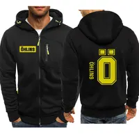 Autumn Men Suspension Car Motorcycle Sport Racing Ohlins Shock zipper Hoodies Long Sleeves Thermal Sweatshirt Ladies Unisex 1