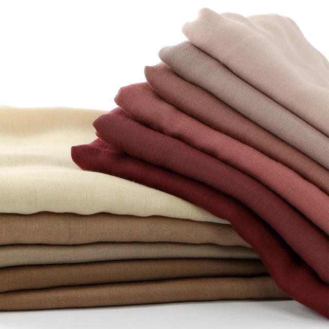 106427-eabdf3.jpg 185*75 cm musulman Modal Hijab rayonne coton châles pour femmes mince plaine écharpe grande taille foulard islamique Turban bandeau
