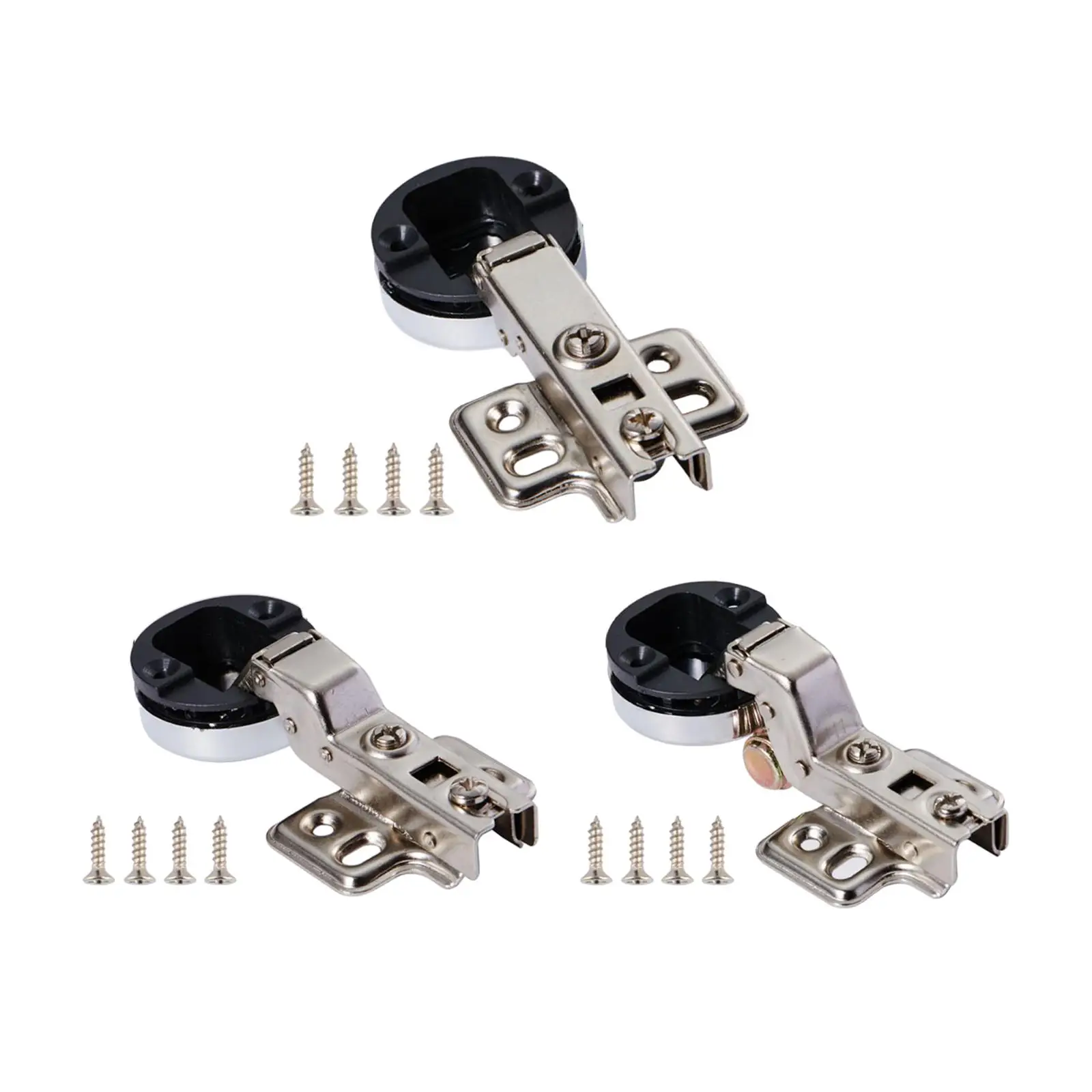Kitchen Cupboard Glass Door Hinge Gate Hinges 35mm Cup Screws Steel Fixed Hinge 35mm Hole Concealed Home Cabinet Hardware