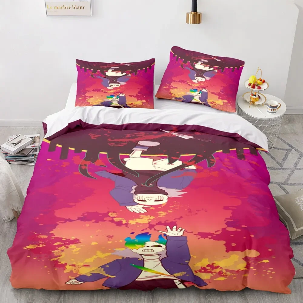 Game Undertale Frisk Sans Bedding Set Boys Girls Twin Queen Size Duvet Cover Pillowcase Bed Kids Adult Home Textileextile 6