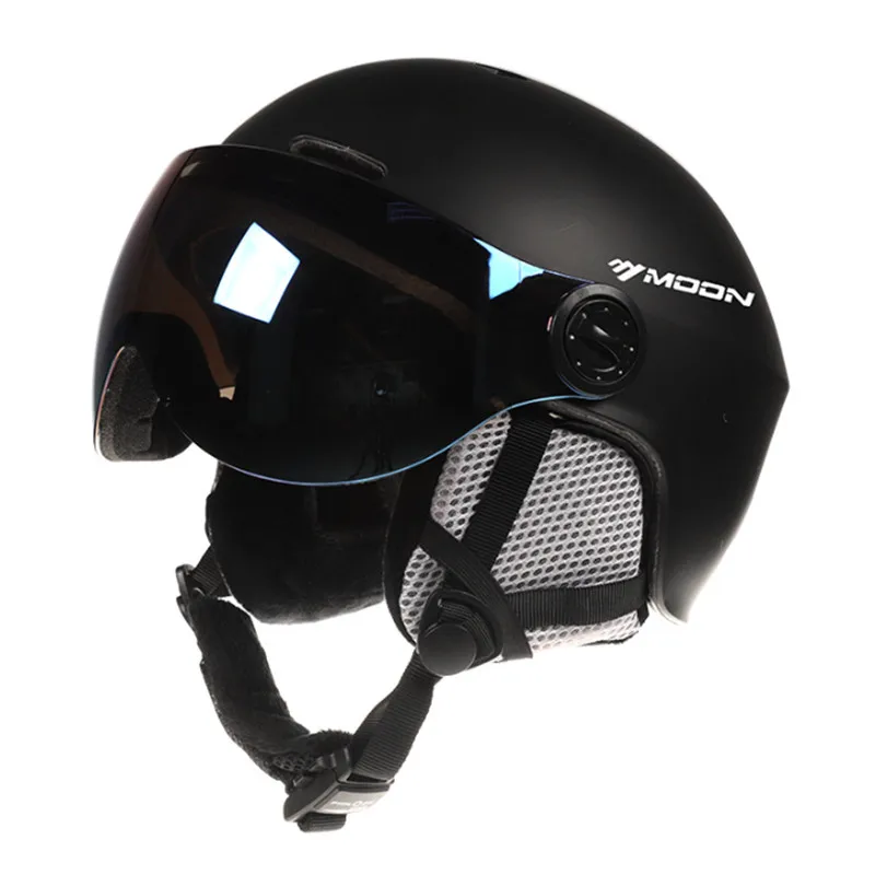 Alician Skiing Helmet Goggles Integrally-Molded PC+EPS Adult Ski Helmet Outdoor Sports Snowboard/Skateboard Helmet 