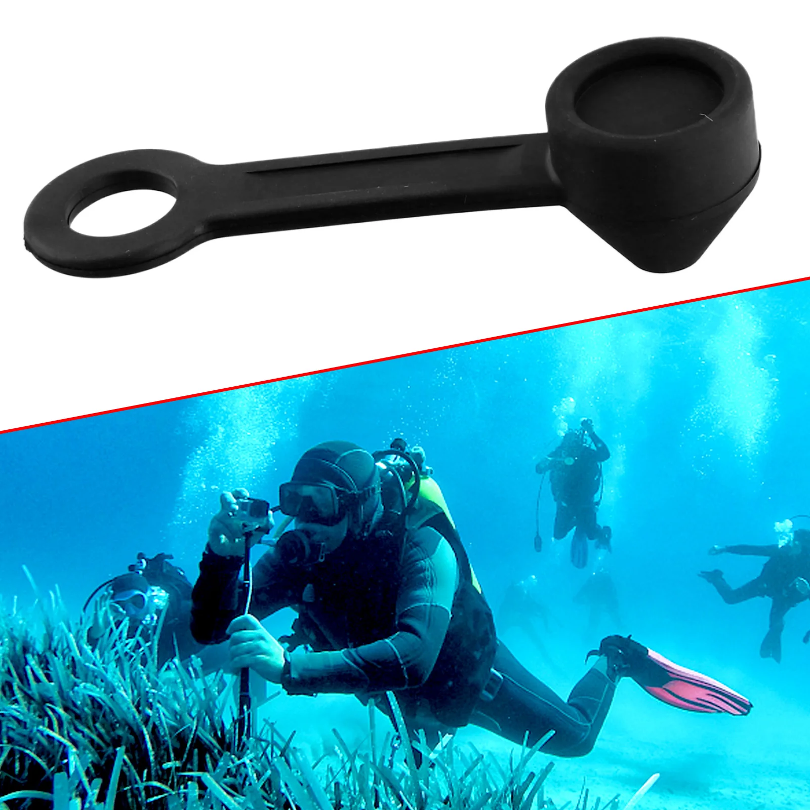 Yoke Dust Covers EPDM+TPE Dust Cap Scuba Diving Regulator Stage 1st Yoke Dust Covers Protector Plug Cap 91*19mm