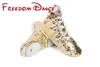 Belly Dance Boots For Girls Ladies Gold Silver Colors Jazz Dance Shoes Soft Split Soles Pole Dance Shoes Ballet Shoes 31-45 2