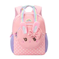 Kindergarten Multifunctional Children's Backpack Cartoon Rabbit Girls School Bags Light Spine Protection Toddler Kids Backpack 1