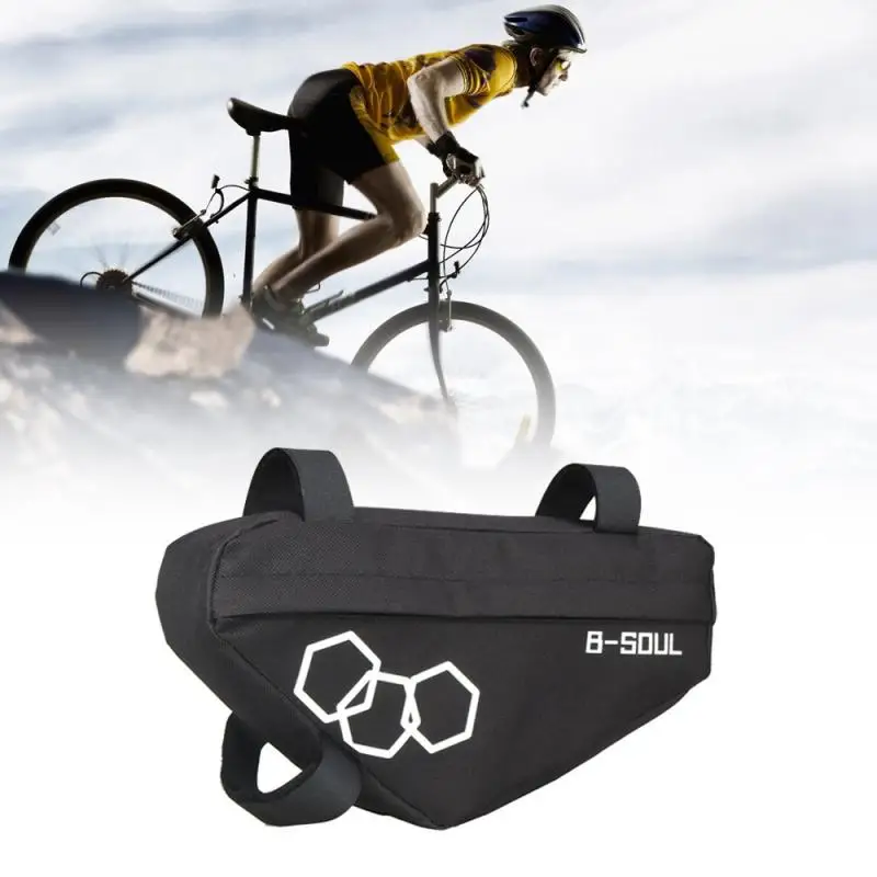 

B-soul Bike Saddle Bags Waterproof MTB Cycling Triangle Storage Pouch Bicycle Front Top Tube Frame Bag Holder Bike Accessories