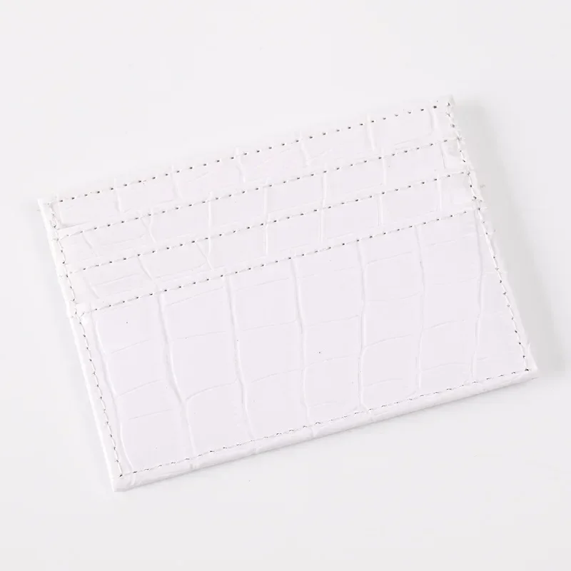 Slim Women Card Holder Wallet Pu Leather Thin Women's Business thumbnail 3