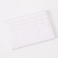 Portefeuille porte-cartes en cuir PU mince pour femme, étui pour carte de crédit d'affaires, sac pour carte d'identité d'étudiant, sac à main pour carte de bus 5