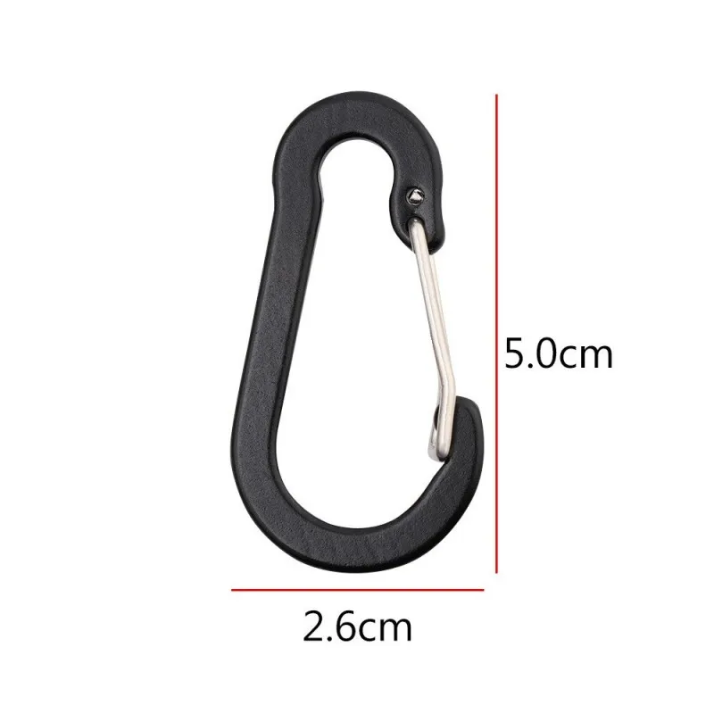 12/24pcs Outdoor Camping Carabiner Clip Aluminum Mountaineering Buckle Multi Tool Keychain Buckle Karabiners Climbing Acessories