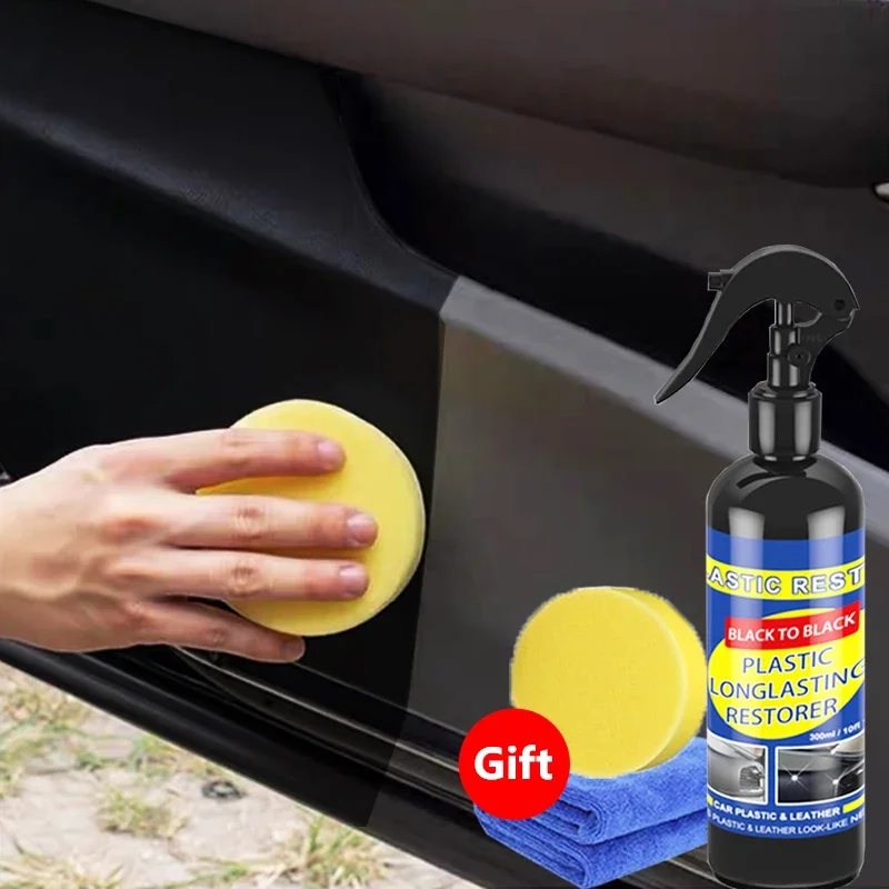 Car Plastic Restorer Plastic Restorer Auto Plastic Restorer Back To Black Gloss Car Cleaning Products Polish And Repair Coating Renovator For Car Detailing