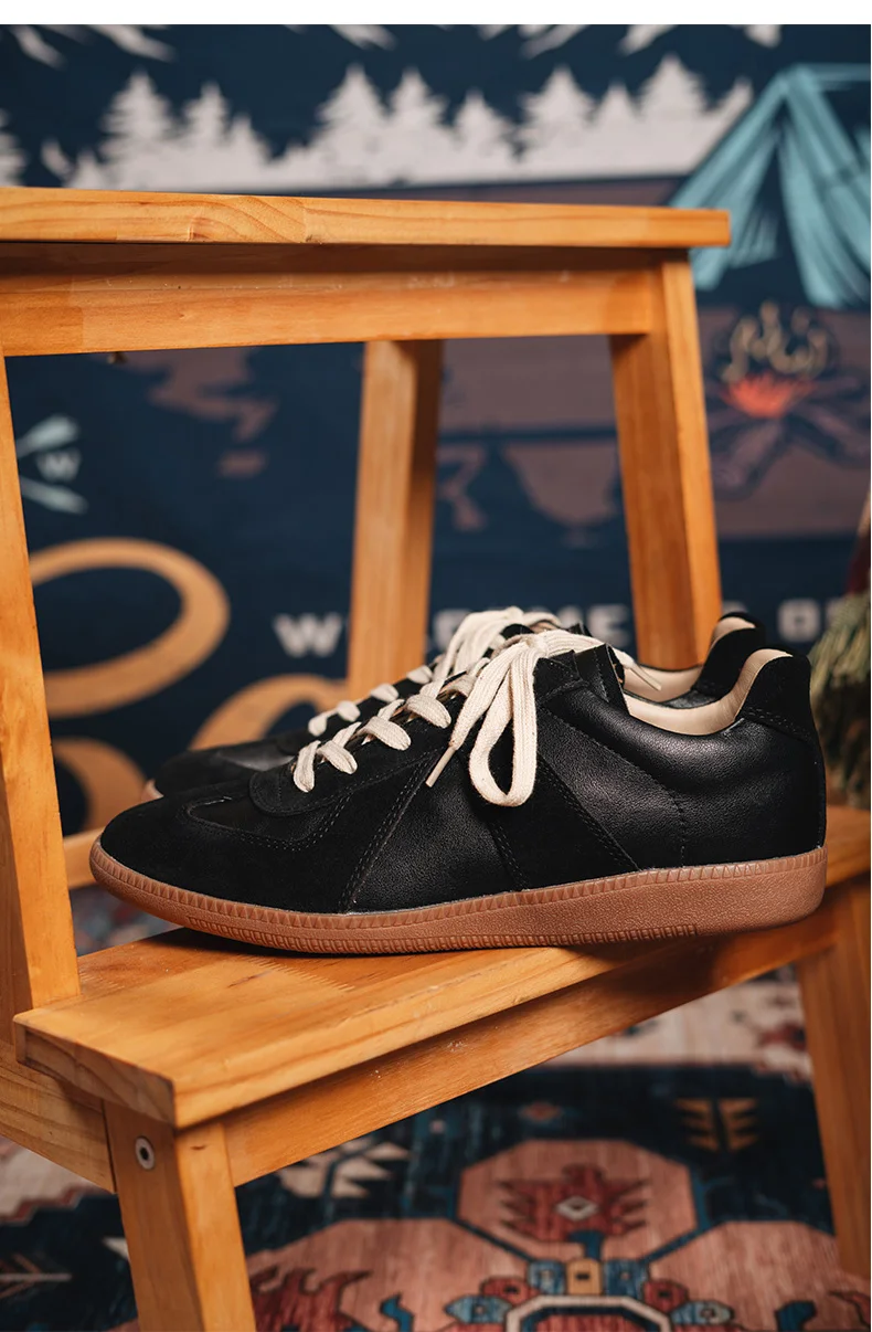 スニーカー YASE Grima 8-hole suede German army sneakers brown MUSINSA | YASE Grima 8 Hole German Army Sneakers Silver