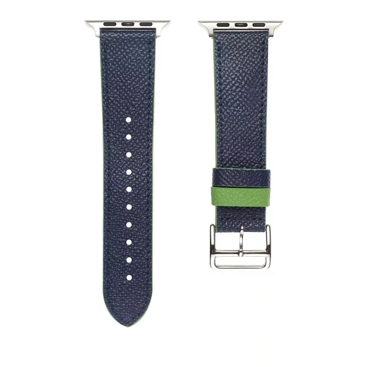 Leather Strap for Apple Watch Ultra 49mm 8 7 45mm 41mm 44mm 40mm 42mm 38mm Lychee Pattern Bracelet Wristband for iwatch 6 5 4 SE