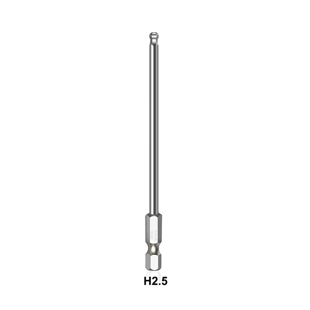 1pc Kugel end schrauben dreher Bit legierter Stahl metrischer Sechs kant bohrer langes magnetisches Treiber bit h1.5/h 2/h 2.5/h3/h4/h5/h6/h8/h10 Handwerkzeuge – Detail 10