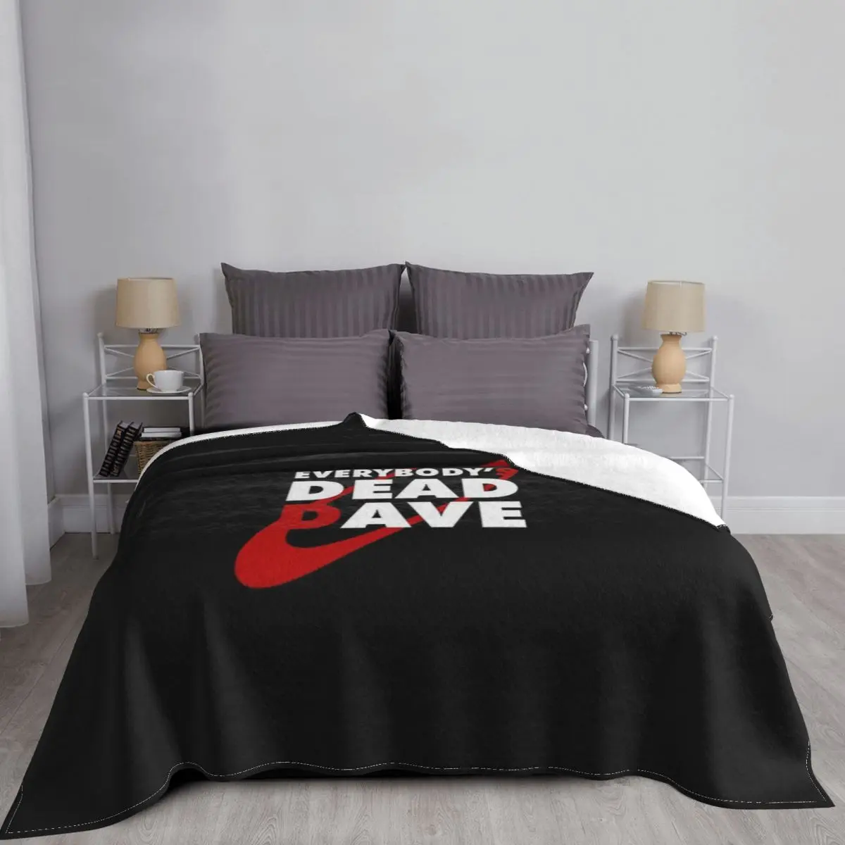 Одеяло с британской комедией все мертвецы Дейв, покрывало на кровать, мягкое Королевский размер