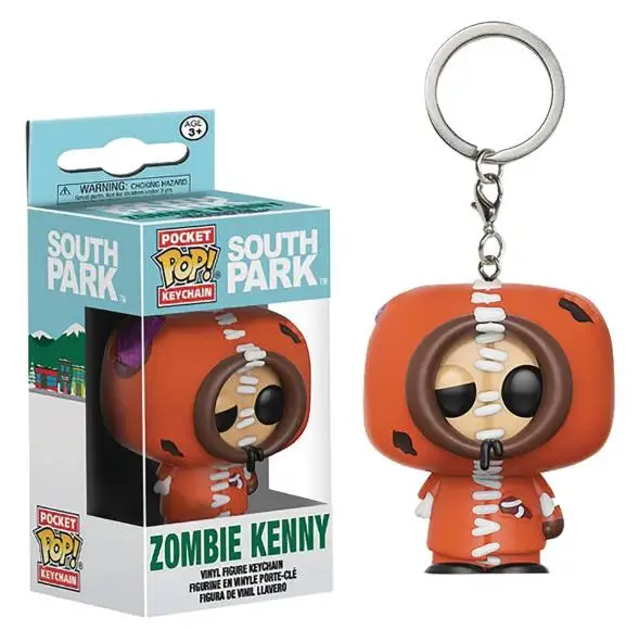 FUNKO POP Pesadilla antes de Navidad Jack Skellington Sally sentado Zombie Kenny figura de acción llavero juguetes para niños