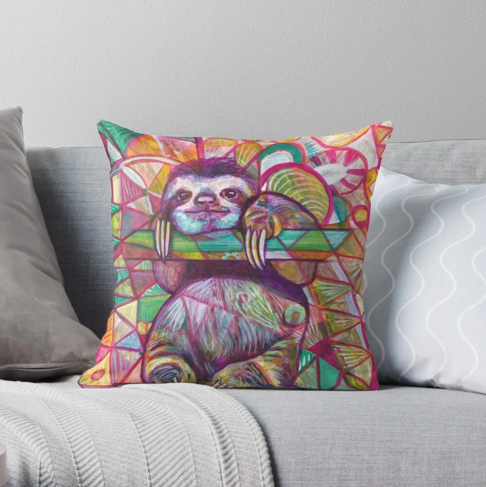 

Sloth Love Throw Pillow Print Zipper Decorative case Car Cushion Cover Core Not Included