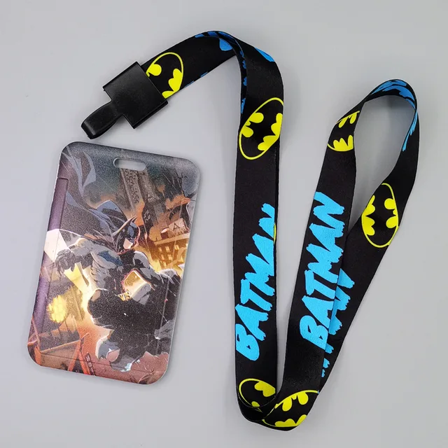 Marvel Movie Characters Card Cover Captain America Spiderman Super Heroes ABS Card Holder Student Campus Card Hanging Lanyard ID Xhmw12