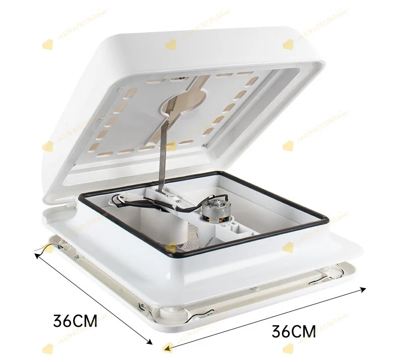 RV ventilation fan 12V two-way car roof modification ventilation, rainproof, ins