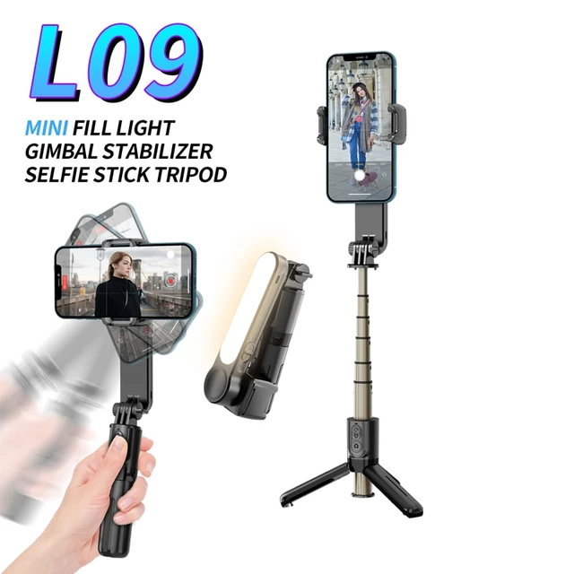 L08 Selfie Stick Stabilisateur Smartphone Trépied Support De Téléphone Avec  Bluetooth Selfie Télécommande Pour IPhone Android Téléphones Du 21,06 €