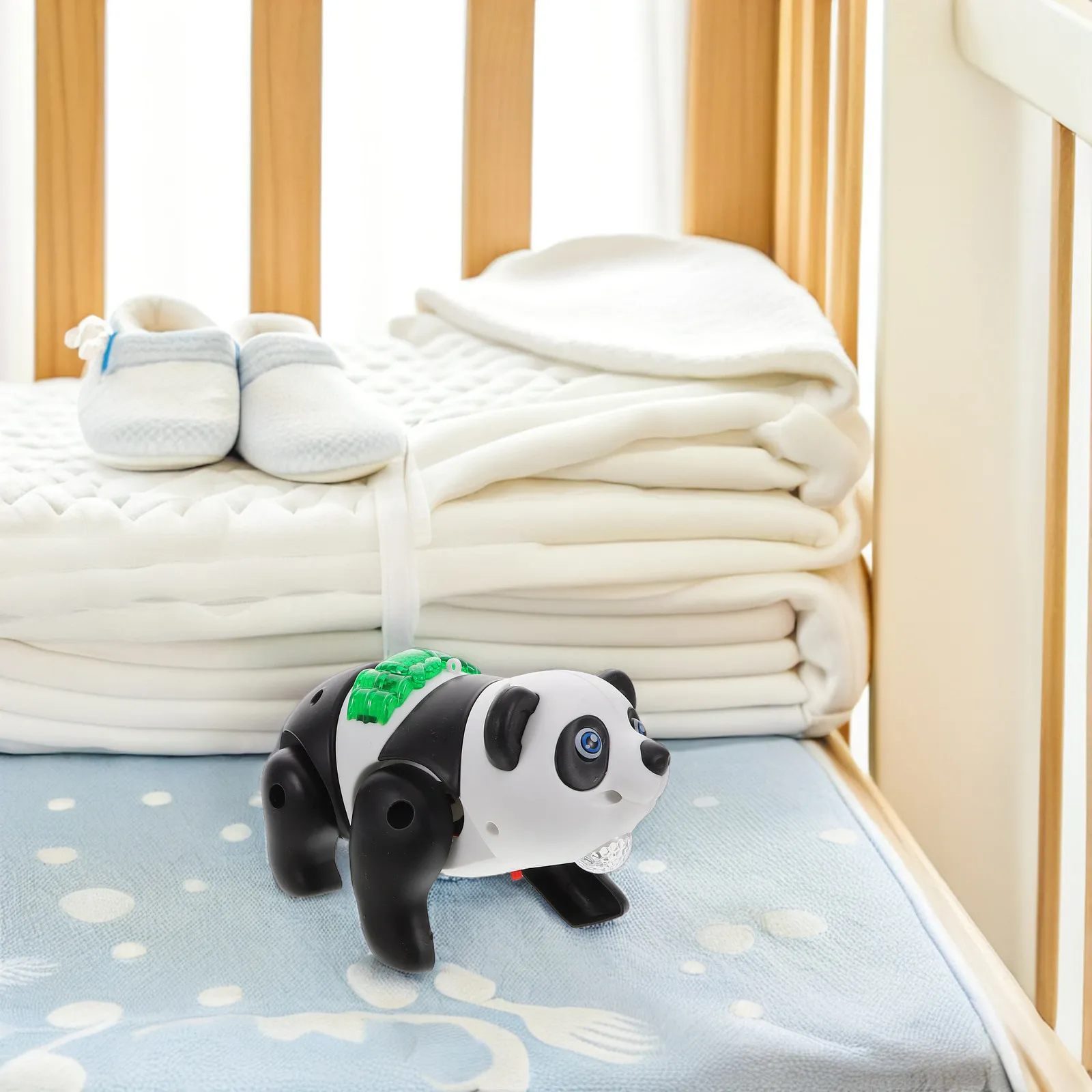 라이트업 LED 효과가 있는 뮤지컬 인터랙티브 팬더 애완동물, 아이들의 조기..