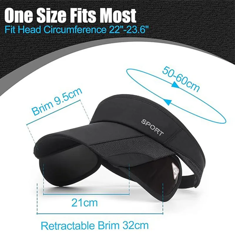 Einziehbarer Schirm aus atmungsaktivem Polyestergewebe.