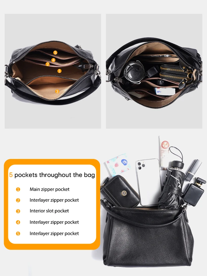 Zency Bags Womens Shoulder Bag | Zency Genuine Leather Bags
