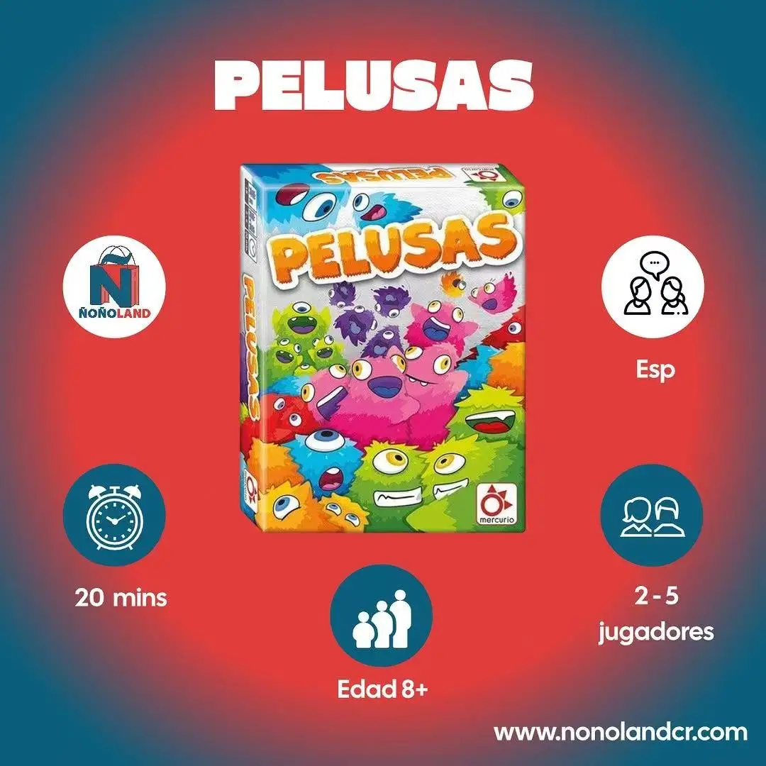 Pelusas: Colorful Push Your Luck Card Game – Cute Monster-Themed Family Party Game for Kids (8+) & Adults | Fast-Paced 20-Min R