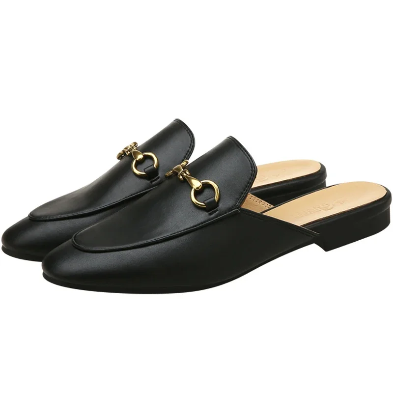 Baotou Half Slippers Women's Summer Outwear Mueller Shoes 2024 New Fashion Cool Slippers Flat Shoes Lazy Shoes