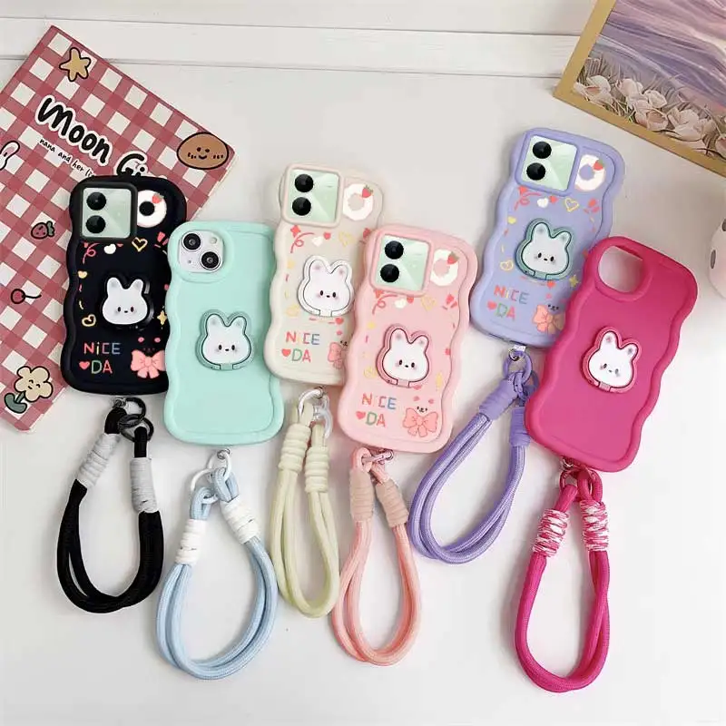Lucky Day Phone Case Set with Lanyard & Rabbit Stand