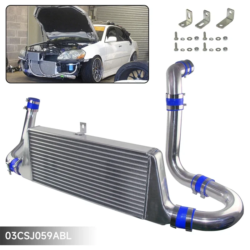 ForToyotaChaserMARKIITubeFinIntercoolerHoseKitFrontMount