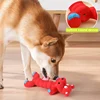 Dog Chew Toy Monkey Hippo Shaped Rubber Pet Squeaky Toys For Small Medium Large Dogs Resistant Bite Grinding Teeth Dog Sound Toy 2