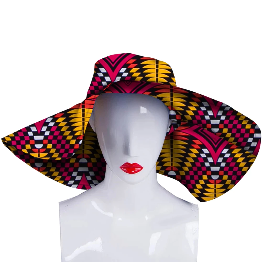 Cappello da donna africano cappello di paglia floscio a tesa larga