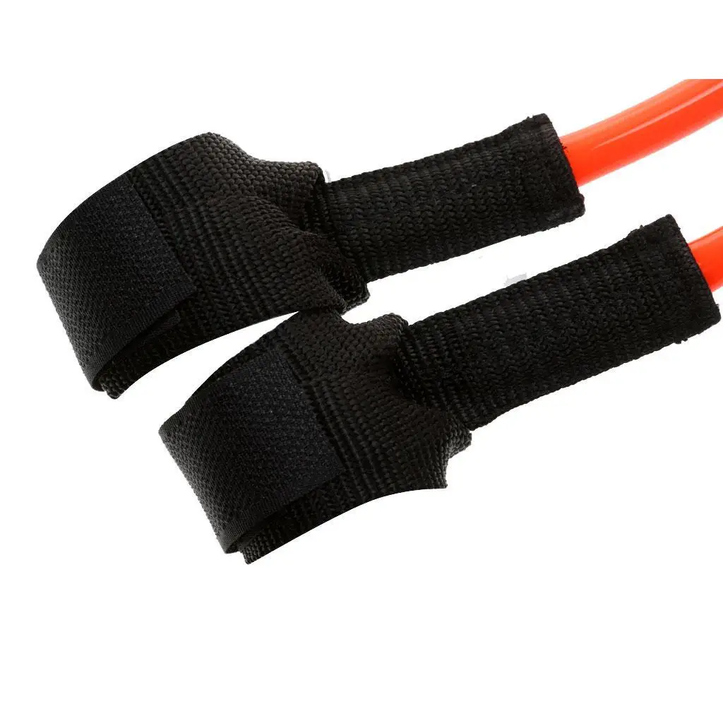 2pcs Orange TPU Windsurfing Fixed Harness Line-26 inch