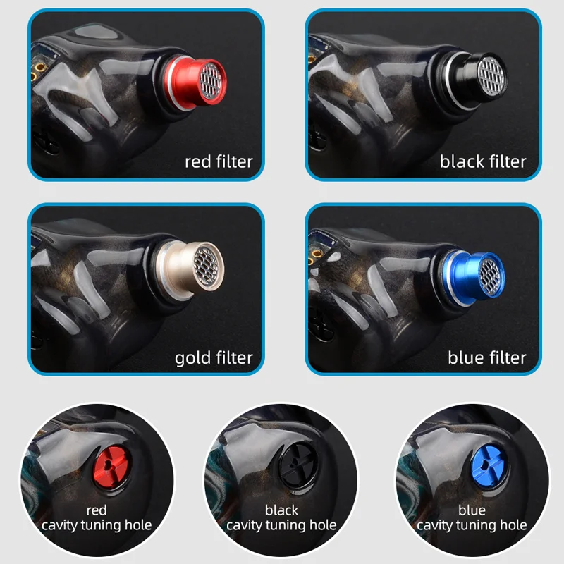 LZ A4 PRO HiFi IEMs In Ear 1DD+3 Knowles BA Hybrid Driver Audiophile Earbud Adjustable Tone with Detachable 2-pin Audio Cable