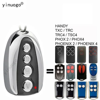 V2 PHOENIX 2 4 PHOX2 PHOX4 TXC TRC TRC4 TSC4 HANDY 차고 도어 오프너 원격 제어 433.92MHz 롤링 코드 게이트 원격 제어
