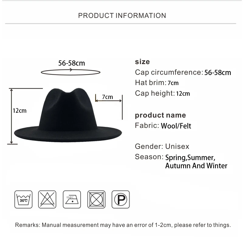 Chapeau De Cowboy En Jean Pour Homme - Grand Bord, Style Western Automne-hiver, Taille Unique Ajustable
