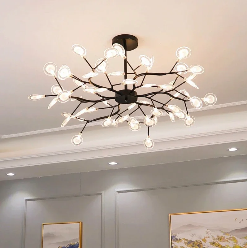 LED Chandelier Ceiling Chandelier LED Pendant Light Modern Branch G4 Led Ceiling Chandelier Nordic Gold Art Living Room Pendant Lights Lighting Home Decor Restaurant Bedroom Lamps