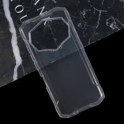Sleek Black Transparent Silicone Phone Case - Soft TPU Protective Back Cover for Doogee S99 (Clear)