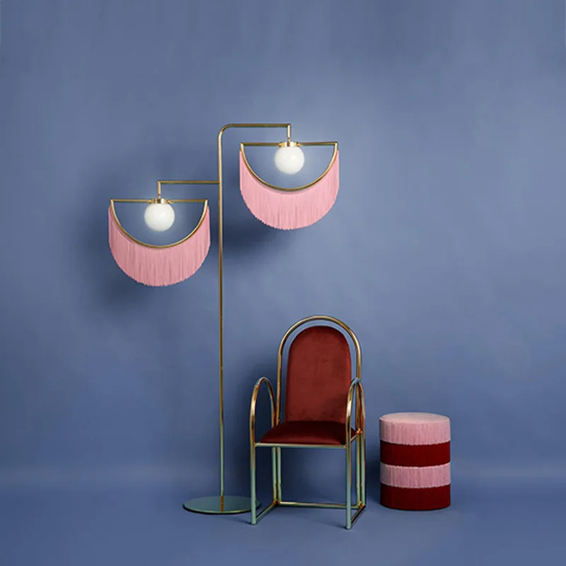 

Tassel Floor Lamp Plated Gold Standing Lamp For Living Room Home Deco Bedroom Lighting Floor Lamps Decoration Fixtures