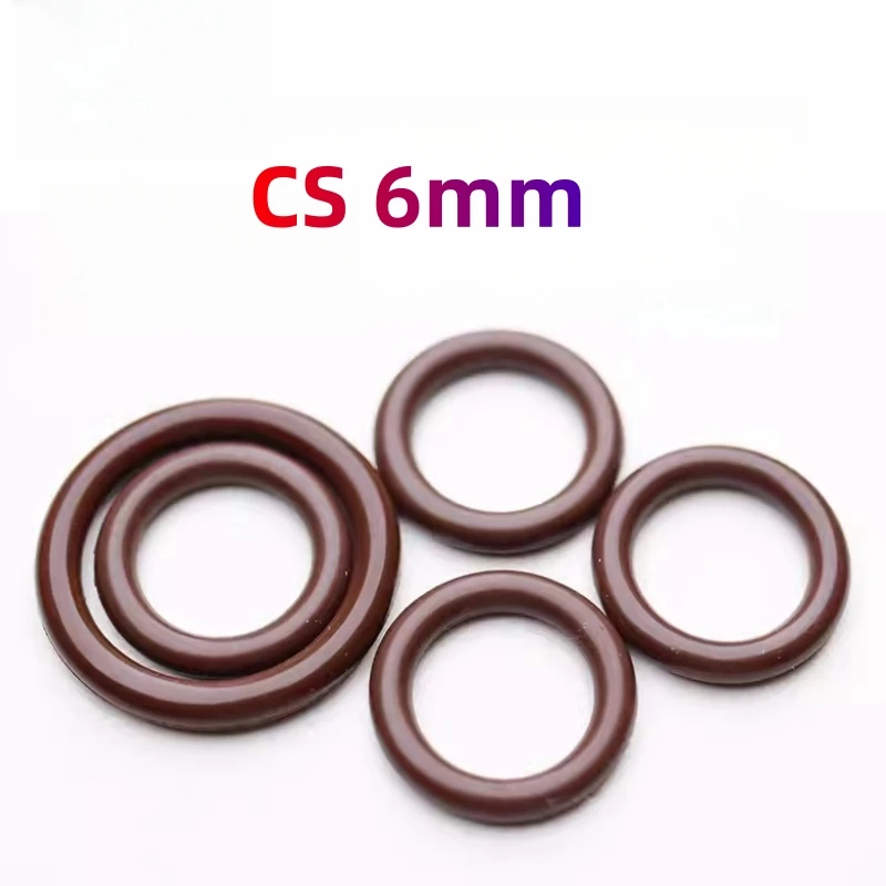 CustomFKMOringsCS6mmFluoroelastomerGasketChemicalsOilsHigh
