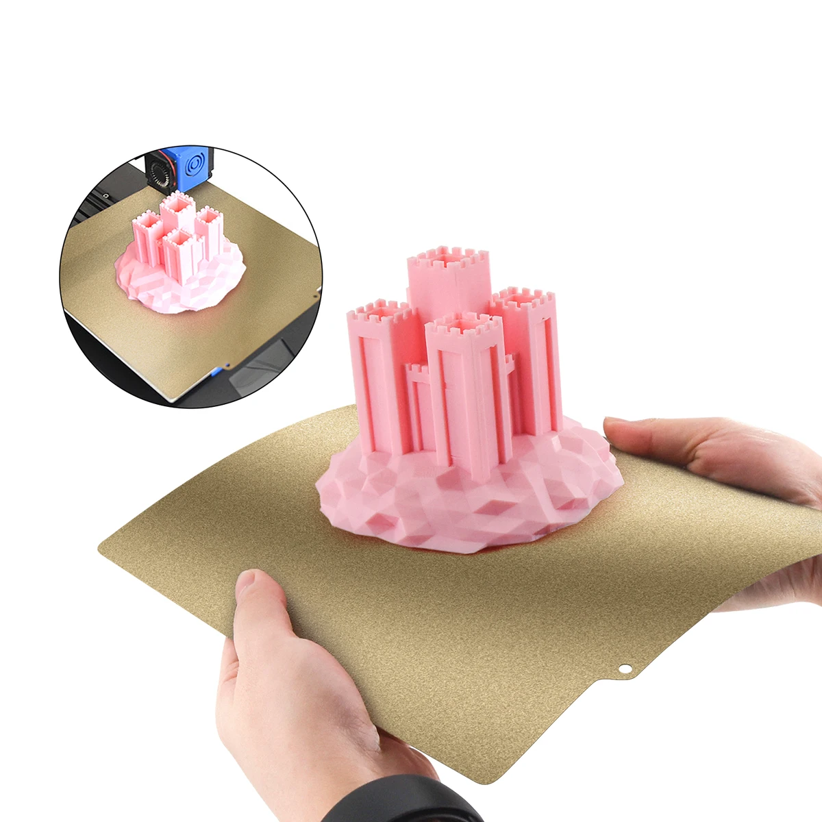 Twotrees-double Sided Pei Spring Steel Sheet Peças Texturizados de Impressora 3d Base Magnética Cama Térmica Quente Novo 220 mm 235 mm 310 mm - Imagem 5