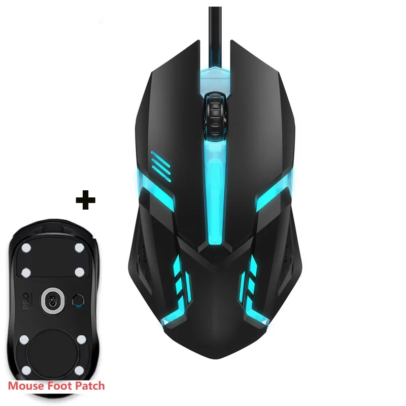 Enhanced LED Luminous Backlit USB Wired Gaming Mouse for Desktop and Office Use
