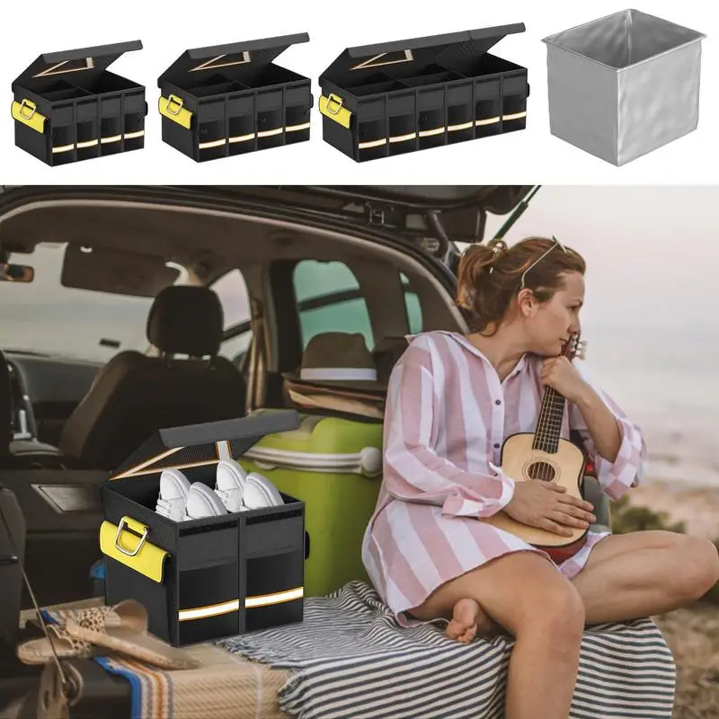 Car Storage Box Waterproof Folding Car Trunk Storage Case