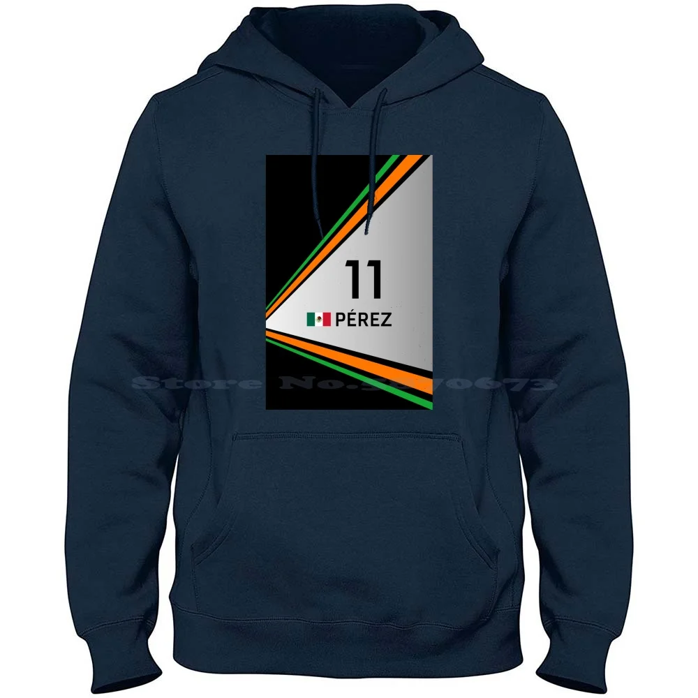 2017-#11 Perez 100% Cotone Felpa Con Cappuccio 2017 Motorsport Force India Savior Perez Messico Racing Driver Cars