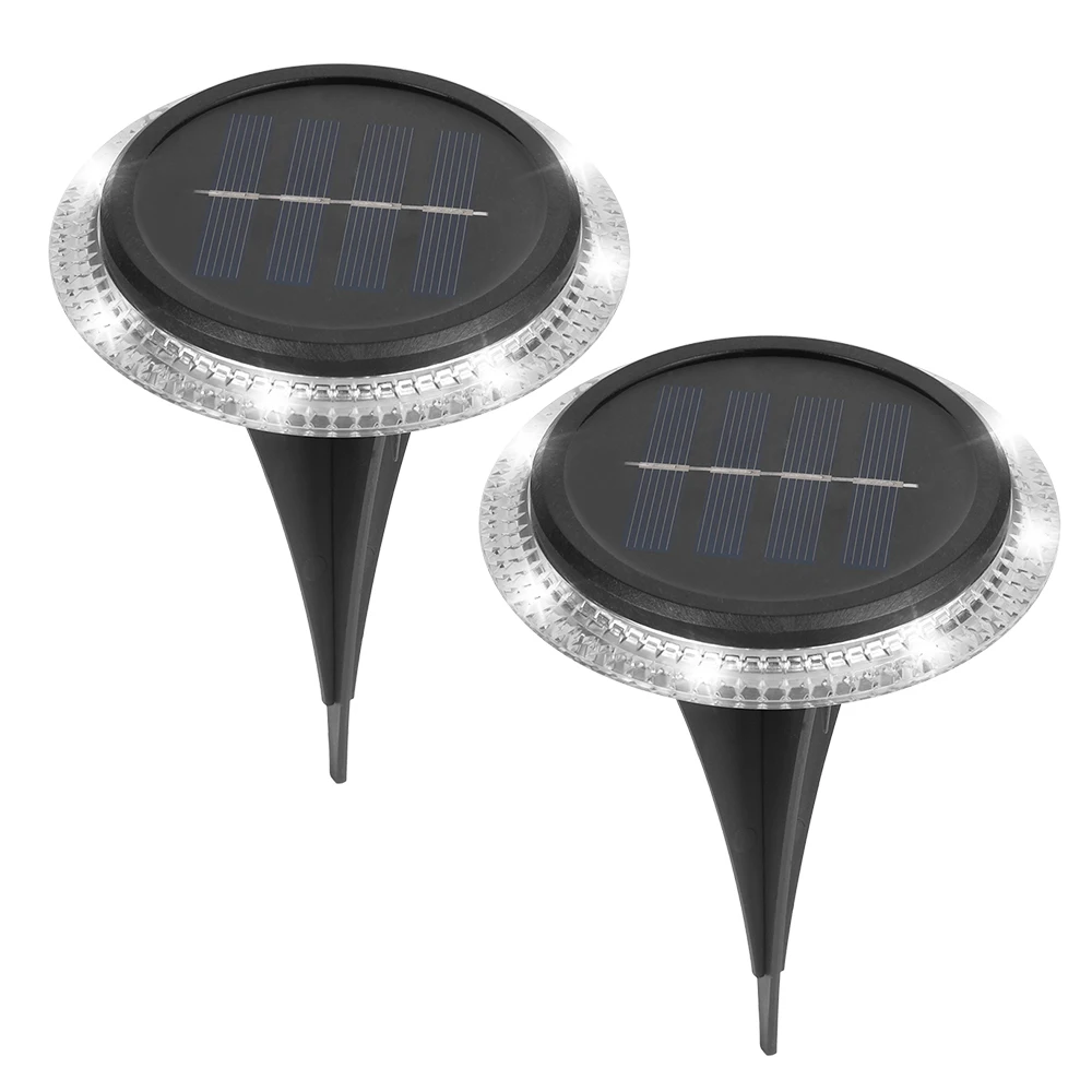 solar wall lights 2/4PCS 8 LED Solar Lawn Yard Led Solar Lights Buried Solar Garden Light Waterproof Outdoor PathWay Floor Under Ground Spot Lamp solar sensor wall light