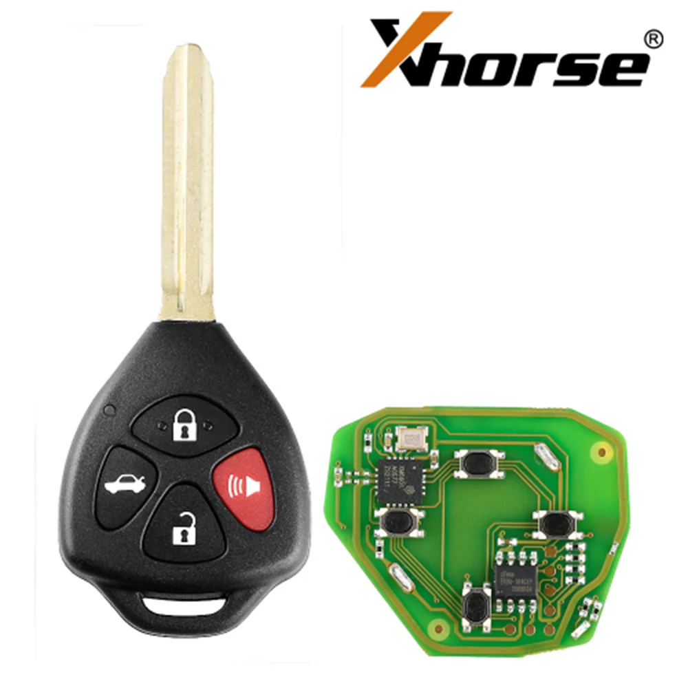 

Xhorse VVDI XKTO02EN Wired Type Universal Remote Contro 4Button For Toyota Type -5pcs