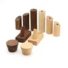 Natural Wood Clothes Hanger Wall Mounted Coat Hook Decorative Key Holder Hat Scarf Handbag Storage Robe Hanger Bathroom Rack 1