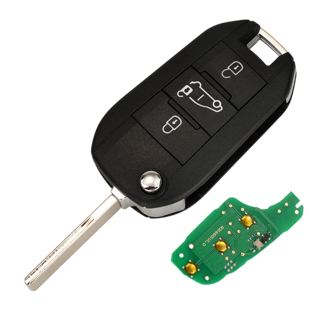 Shell Key Rks Remote Peugeot Partner Expert CE0523 3 Buttons
