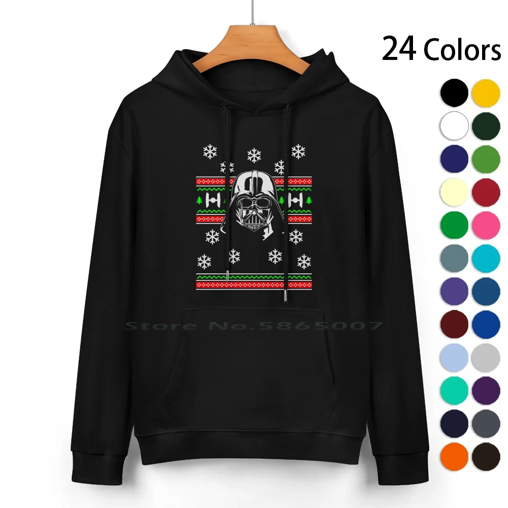 

Dad Christmas Pure Cotton Hoodie Sweater 24 Colors Christmas Xmas Wars 80s Movies Horror Winner Wolf Skull Halloween Princess