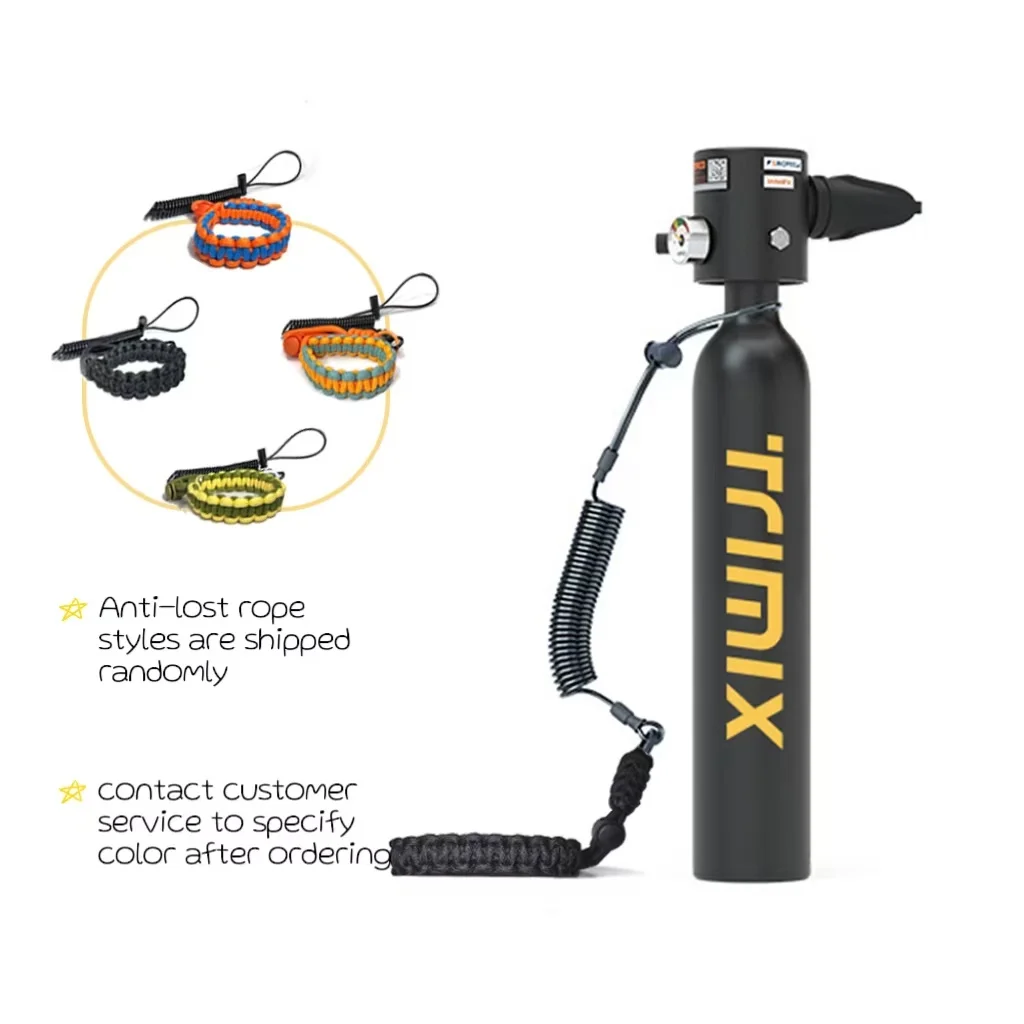 TRIMIX Mini Scuba Lung 0.5L Tank, Portable Scuba Diving Tank Support Up to 10 Minutes Underwater Breathe Scuba Diving Cylinder